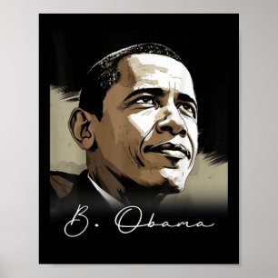 Affiche Portrait Barack Obama Président Patriotique