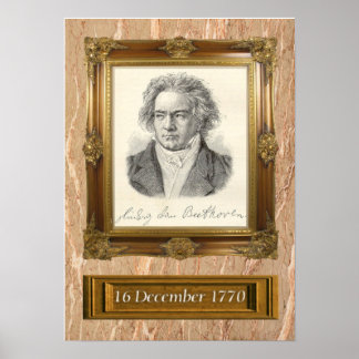 Affiche Portrait Beethoven