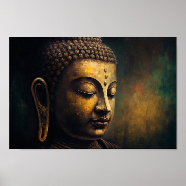 Affiche Portrait Bouddha Luxueux (Devant)