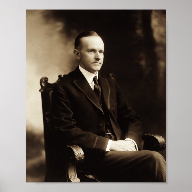 Affiche Portrait Calvin Coolidge (Devant)