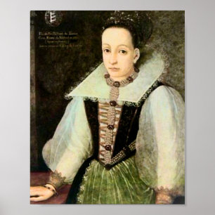 Affiche Portrait Comtesse Elizabeth Bathory