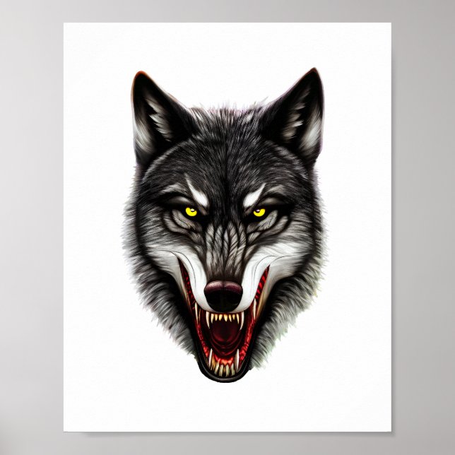 Affiche Portrait cool Wolf (Devant)