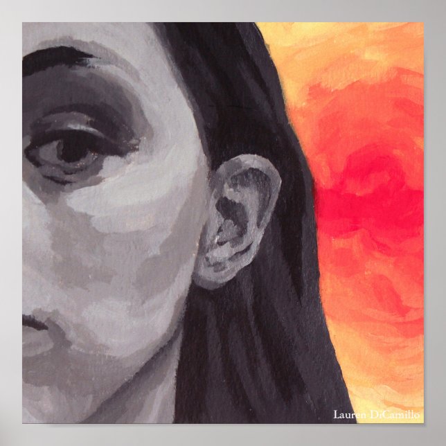 Affiche Portrait couleur (Devant)