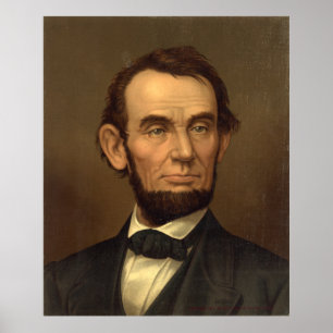 Affiche Portrait d'ABRAHAM LINCOLN par Strobridge et Co