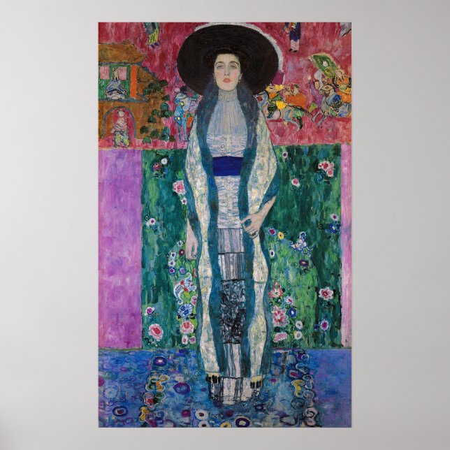 Affiche Portrait d'Adèle Bloch Bauer, Gustav Klimt (Devant)