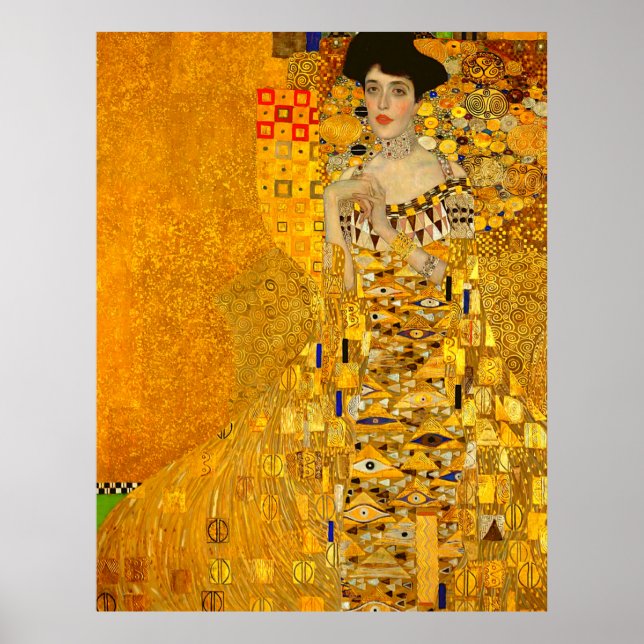 Affiche Portrait d'Adele Bloch-Bauer I de Gustav Klimt (Devant)