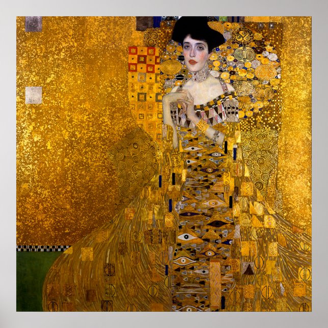 Affiche Portrait d'Adele Bloch-Bauer I par Gustav Klimt (Devant)