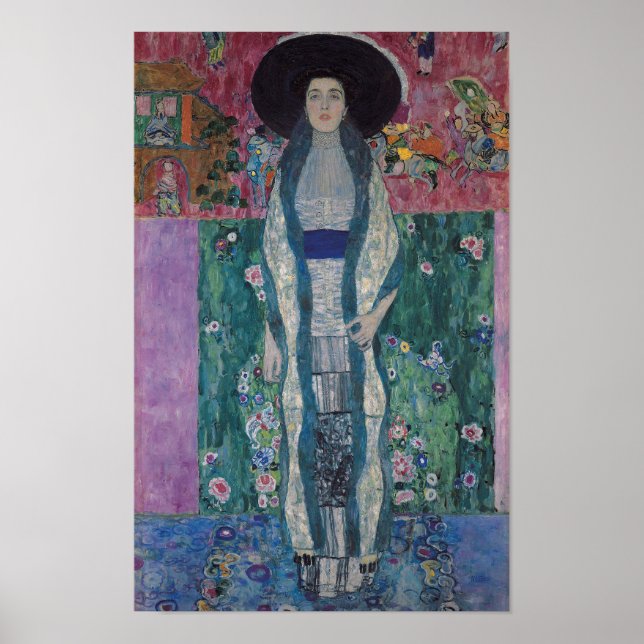 Affiche Portrait d'Adele Bloch-Bauer II — Gustav Klimt (Devant)