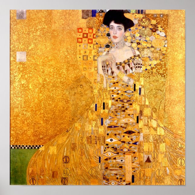 Affiche Portrait d'Adele Bloch-Bauer par Gustav Klimt (Devant)