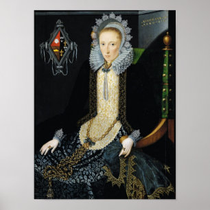 Affiche Portrait d'Adriana van Nesse, 1611