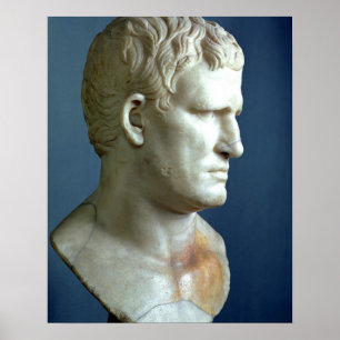 Affiche Portrait d'Agrippa (63-12 BC)