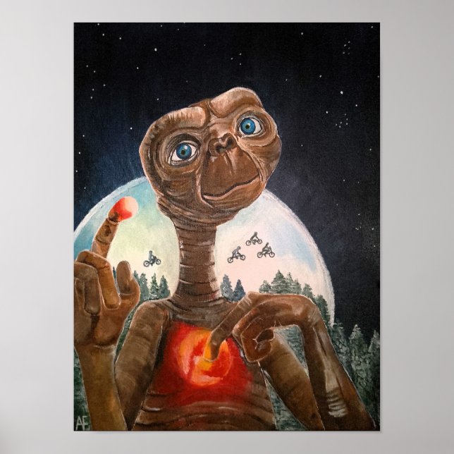 Affiche Portrait d'Alien par Alfred Fox (Devant)