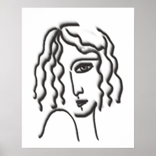 Affiche Portrait dame