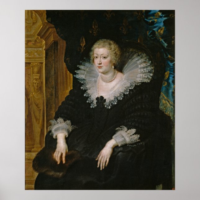 Affiche Portrait d'Anne d'Autriche (Devant)