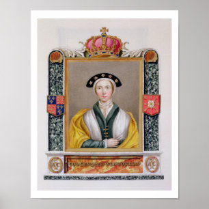 Affiche Portrait d'Anne de 1515-57) 4èmes reines de Cleves