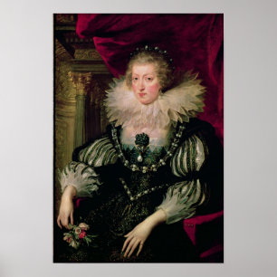 Affiche Portrait d'Anne d'Infanta de l'Autriche de