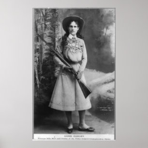 Affiche Portrait d'Annie Oakley née Phoebe Ann Mosey