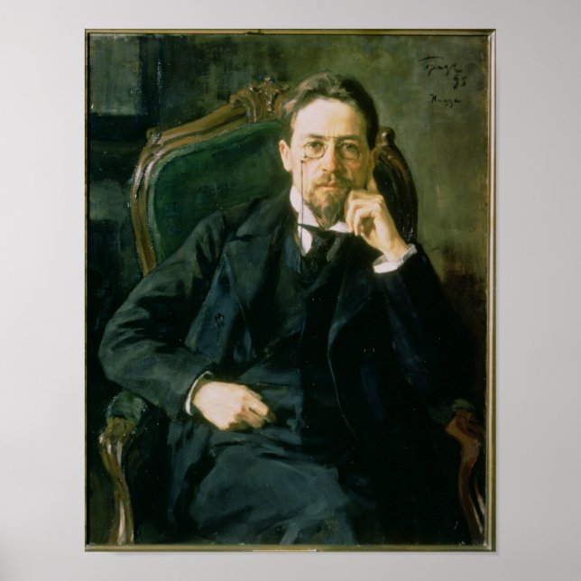 Affiche Portrait d'Anton Pavlovich Chekhov, 1898 (Devant)