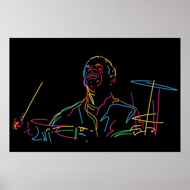 Affiche Portrait d'Art Blakey (Devant)