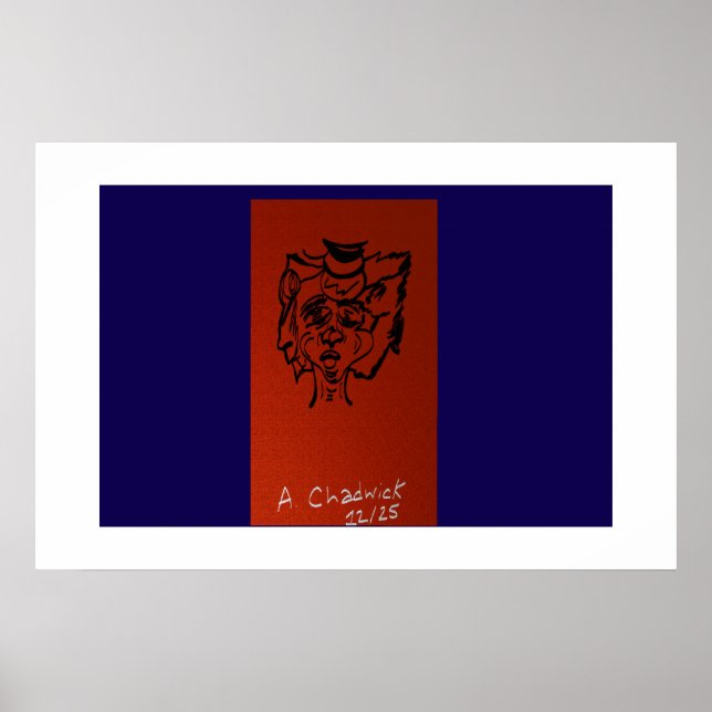 Affiche Portrait d'art de dualité (Devant)