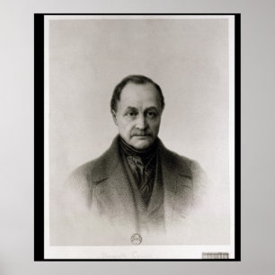 Affiche Portrait d'Auguste Comte, philosophe français