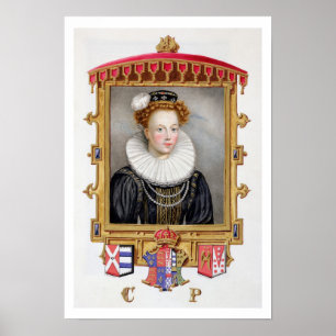 Affiche Portrait de 1512-1548) sixièmes épouses de