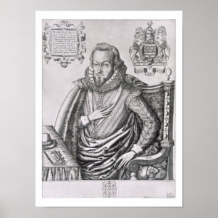 Affiche Portrait de 1563-1612) ęrs comtes de Robert Cecil