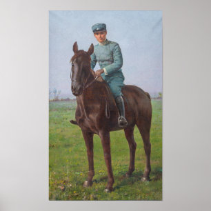 Affiche Portrait de Attilio Triboletti (Soldat de la caval