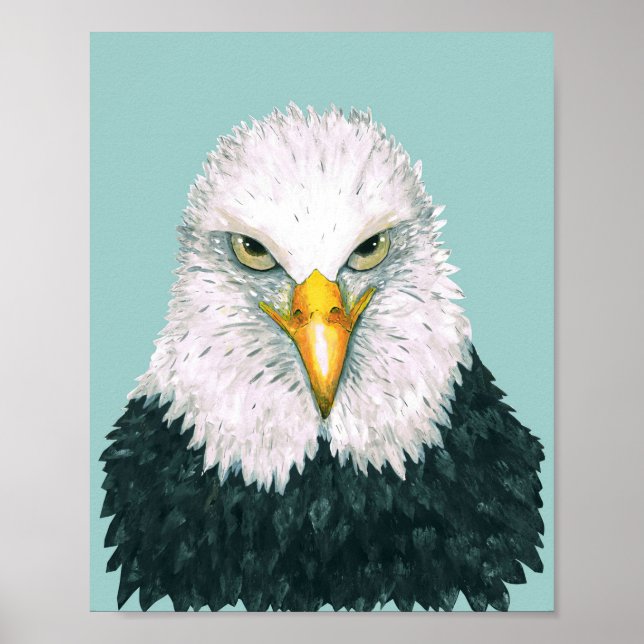 Affiche Portrait de Bald Eagle (Devant)