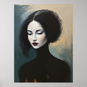 Affiche Portrait de beauté sans visage