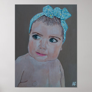 Affiche Portrait de bébé peint par Alfred Fox