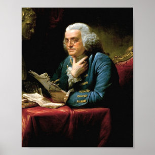 Affiche Portrait De Benjamin Franklin
