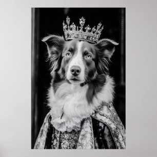 Affiche Portrait de Berger Australien Renaissance, Royal
