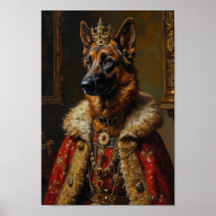 Affiche Portrait de Berger Belge Royal