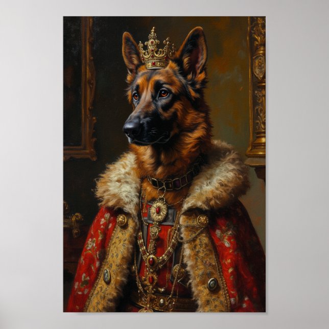 Affiche Portrait de Berger Belge Royal (Devant)