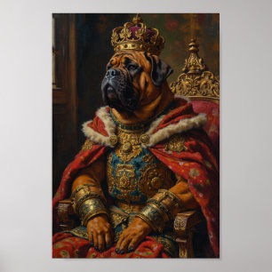 Affiche Portrait de Bouledogue Royal