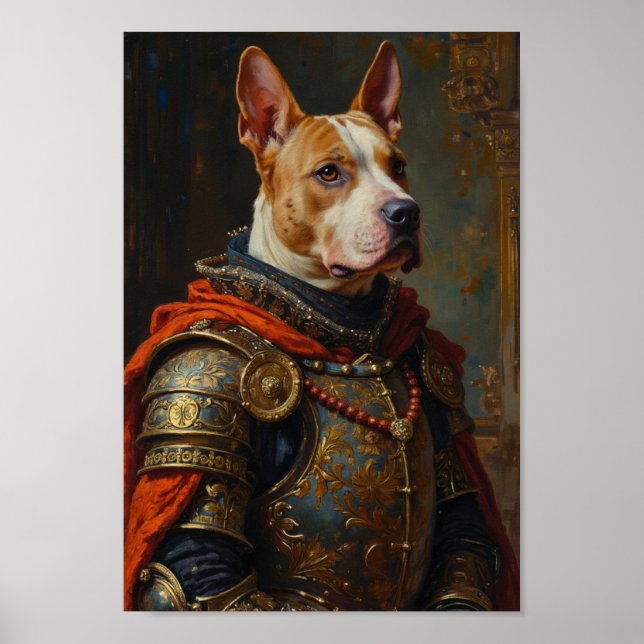 Affiche Portrait de Bull Terrier Royal (Devant)