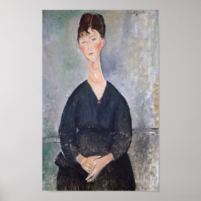 Affiche Portrait de Cafe Singer, Modigliani (Devant)