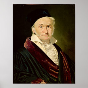 Affiche Portrait de Carl Friedrich Gauss, 1840