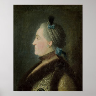 Affiche Portrait de Catherine II de la Russie