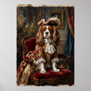 Affiche Portrait de Cavalier King Charles Spaniel Royal
