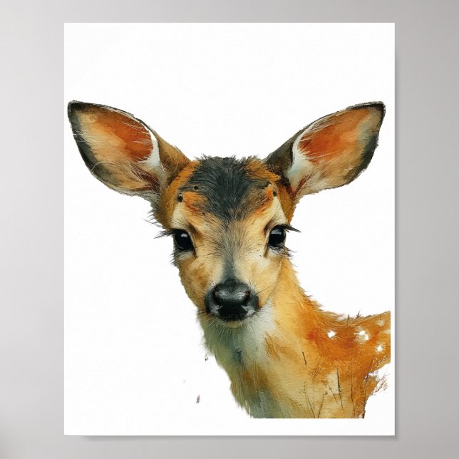 Affiche Portrait de cerfs (Devant)