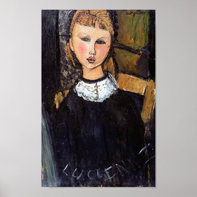 Affiche Portrait de Ceroni, Modigliani (Devant)