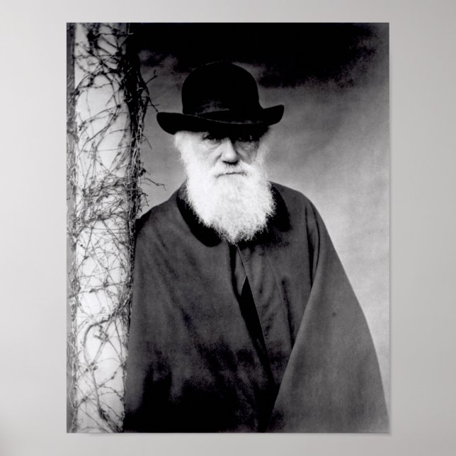 Affiche Portrait de Charles Darwin 1881 (Devant)