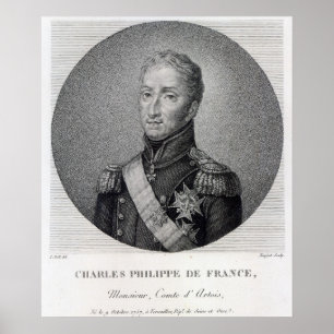 Affiche Portrait de Charles de la France