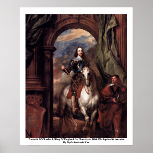 Affiche Portrait de Charles I, roi d'Angleterre