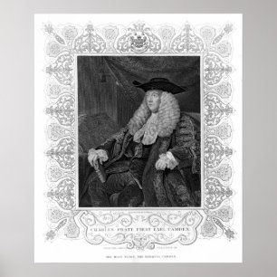 Affiche Portrait de Charles Pratt, ęr comte Camden
