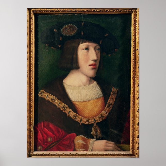 Affiche Portrait de Charles V (Devant)