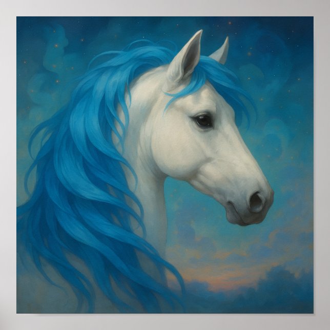 Affiche Portrait de cheval fantastique  (Devant)