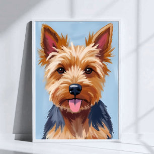 Affiche Portrait de chien Yorkshire Terrier